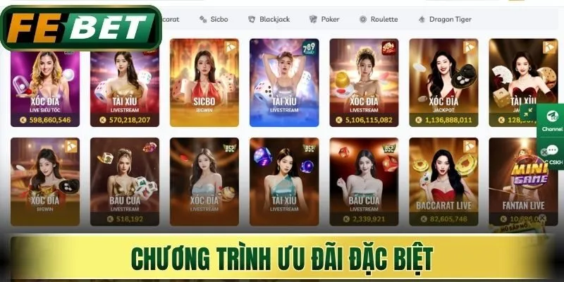Casino Febet Khám Phá Thiên Đường Giải Trí Uy Tín Lớn 2 Chương trình ưu đãi đặc biệt