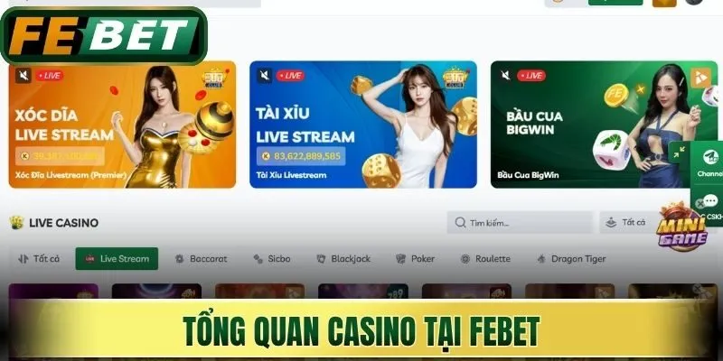 Casino Febet Khám Phá Thiên Đường Giải Trí Uy Tín Lớn 1 Tổng quan casino tại Febet