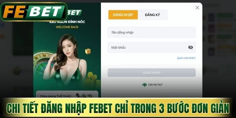 Chi tiết đăng nhập Febet chỉ trong 3 bước đơn giản