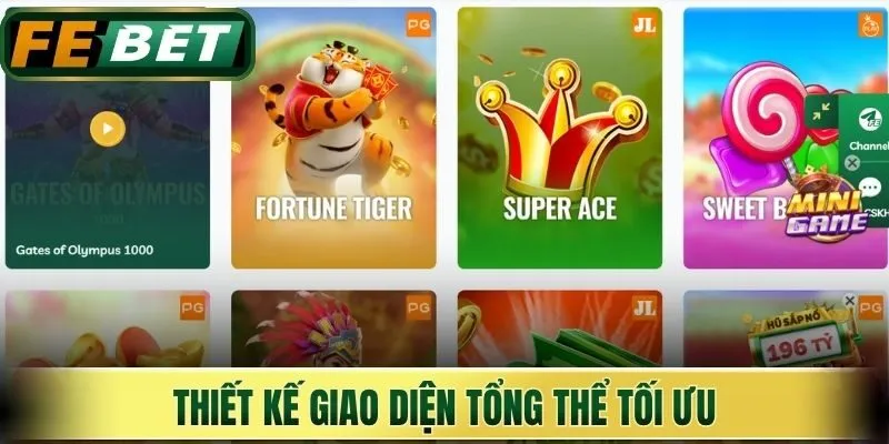 Thiết kế giao diện tổng thể tối ưu