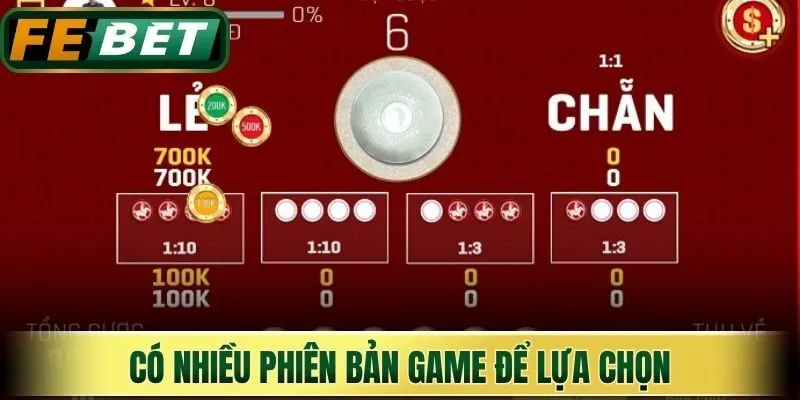 Có nhiều phiên bản game để lựa chọn